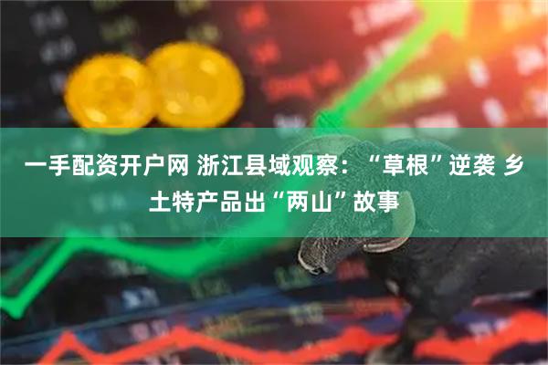 一手配资开户网 浙江县域观察：“草根”逆袭 乡土特产品出“两山”故事